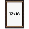 PosterPalooza | Modern Shadow Box 1" Depth Brown Picture Frame - UV Acrylic, Backing, Hanging Hardware - 2 of 4
