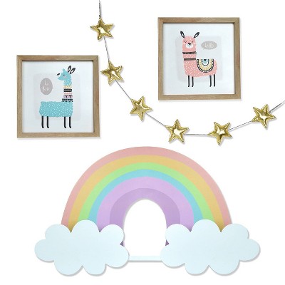 4pc Children's Llama Themed Room Set - New View