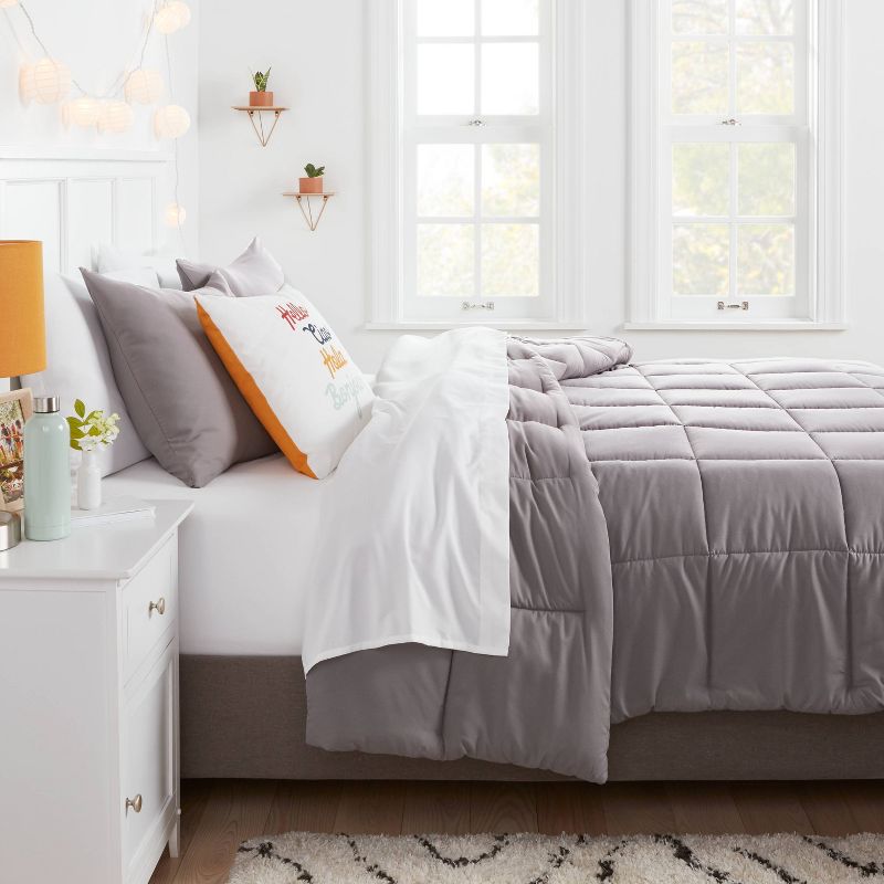 Down Alternative Washed Microfiber Comforter - Room Essentials™, 3 of 8