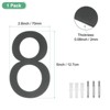 Unique Bargains 304 Stainless Steel Durable Waterproof Rustproof House Numbers 1 Pc - 3 of 4