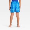 Boys' Tie-Dye Swim Trunks - Cat & Jack™ Blue - 2 of 3