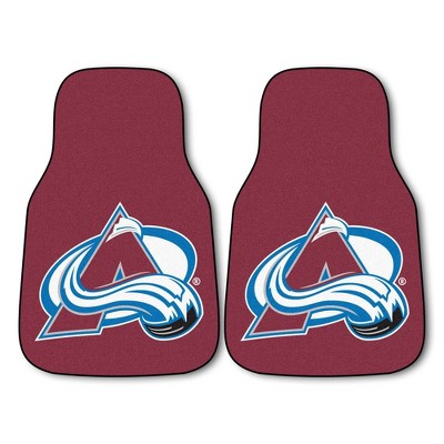 NHL Colorado Avalanche Carpet Car Mat Set - 2pc