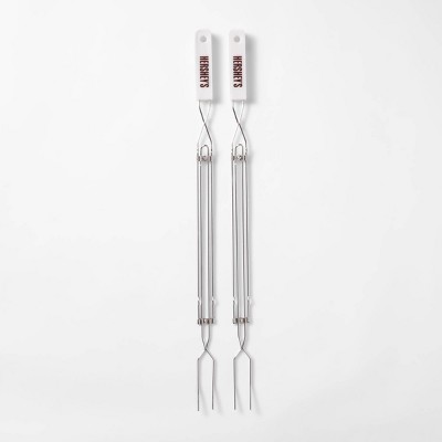 Hershey's 2pk Extension Fork Grill Tools - Silver