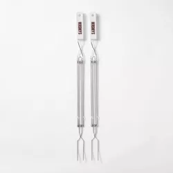 Hershey's 2pk Extension Fork Grill Tools - Silver