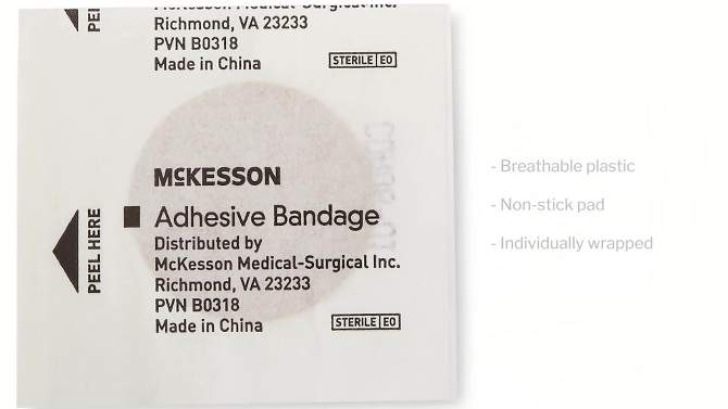 McKesson Spot Adhesive Bandages, Flexible Plastic, 2 of 9, play video
