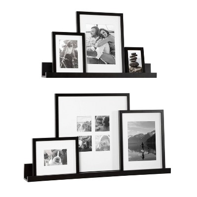 8pc Gallery Frame Box Set Black - Kate & Laurel All Things Decor