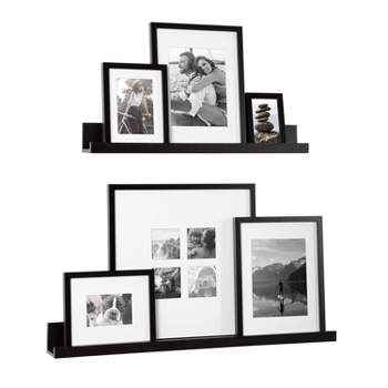 Reviews for INSTAPOINTS 8 in. x 8 in. Black Hanging Picture Frame Set of 9