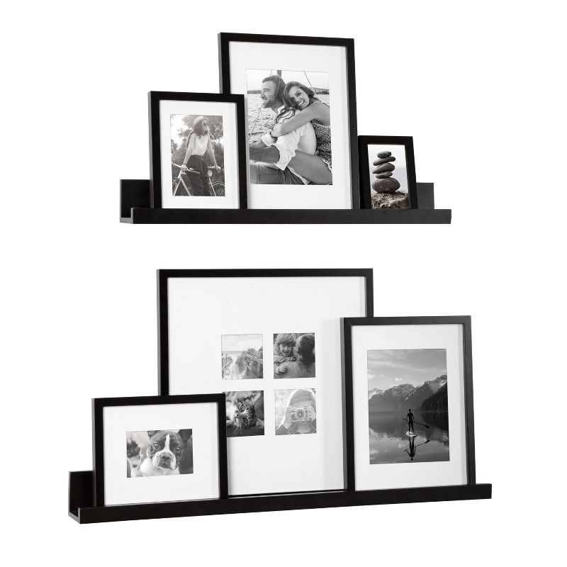 8pc Gallery Frame Box Set Black - Kate &#38; Laurel All Things Decor, 1 of 10