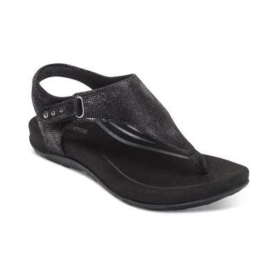 Aetrex Ellie Adjustable Quarter Strap Thong Sandal