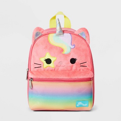 Kids' Squishmallows 11" Unicorn Cat Mini Backpack - Blush Pink