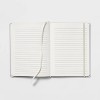 240 Sheet College Ruled Journal 7.75"x5.5" Gray Linen - Threshold™: Hard Cover, Acid-Free, Rounded Corners, Foil Accent - 3 of 3