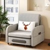 Gaoyangjiaju 37.6 inch to 74.4 inch Convertible Sofa Bed with Hidden Storage & Lockable Wheels - 3 of 4