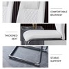 LOVMOR Dining Chairs Set, kitchen & Dining Room Chairs with Metal Legs and Faux Leather Padded Seat, kitchen Chairs w/ High Back - 4 of 4