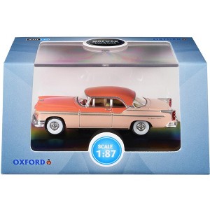 1955 Chrysler New Yorker Deluxe St. Regis Desert Sand and Canyon Tan 1/87 (HO) Scale Diecast Model Car by Oxford Diecast - 1 of 1