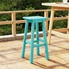 WestinTrends Malibu 24" All Weather Hdpe Outdoor Patio Square Backless Counter Stool - 2 of 4