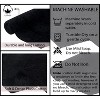 Waterford Collection Tufted Bath Rug, Extra Soft and Absorbent, Non-Slip Bath Mats, Machine Washable bath rugs for Bathroom, 2 Piece Set, Black - 3 of 4