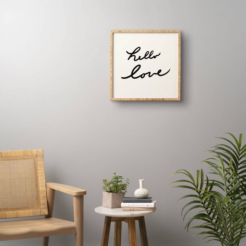 Lisa Argyropoulos Hello Love On White Framed Wall Art Poster Print White - Deny Designs, 6 of 9
