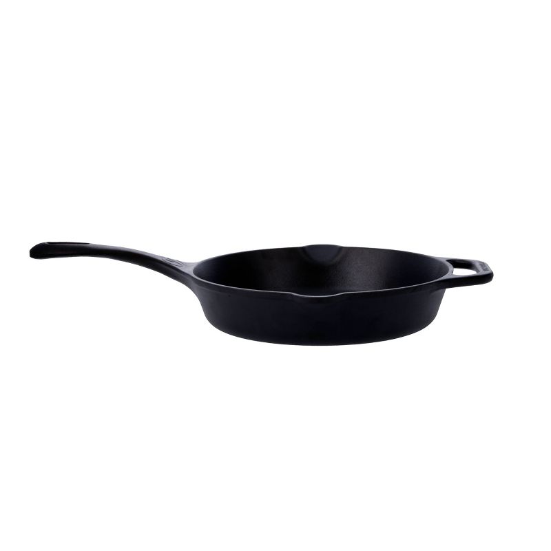 Victoria Seasoned 10&#34; Cast Iron Skillet with Long Handle and Helper Handle, 5 of 9