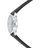 Peugeot Womens Small Face Easy Read Minimalist Black Leather Strap Watch - 3 of 3