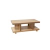 49" Wood Coffee Table with Open Shelf, No Assembly Required, Ideal for Living Room or Family Room - 4 of 4