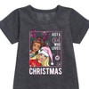 Girls' - Barbie - Holidays & Christmas Graphic Short Sleeve Fleece Dress - 2 of 3