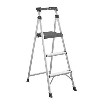 ORIENGEAR Adjustable Work Platform Support 330 lbs Height 24 to 35 inches  Portable Aluminum Step Stool Folding Ladder Non Slip for Household Office  Cleaning & Washing : : Tools & Home Improvement