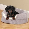 Slumber Pet ThermaPet Bolster Hideaway Round Nest Warm Cuddler Bed - Gray - 2 of 4