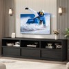 Modern TV Stand for 65 70 75 Inch TVs, Industrial Entertainment Center with 3 Drawers & Open Shelves - 4 of 4