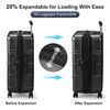 Karl Home Luggage 24  inch Suitcase PC ABS with TSA Lock Expandable Spinner Carry on Hardshell Lightweight Black - 4 of 4