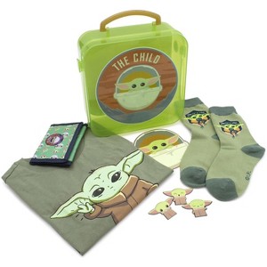 Seven Times Six Star Wars The Child Baby Yoda Kids' 5 Piece Gift Set Shirt, Socks, Jumbo Sticker Multicoloured - 1 of 4