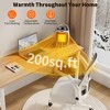 Portable Electric Space Heater - 1500W/750W Thermostat, 2-in-1 Fast Heating Ceramic Desk Heater & Fan, Safe Quiet <45 dB - 4 of 4