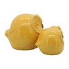 Sagebrook Home Set of 3 Ceramic Owl Figurines - Contemporary Boho Decorative Yellow Family of Owls Sculptures - Table Decor for Home or Office - 2 of 4