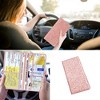 Anna-Kaci Glitter Travel Document Holder with Multiple Card Slots and Secure Closure 5x0.4x9.5 in - Mauve Pink - 2 of 4