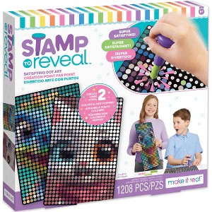 Make It Real: Stamp To Reveal: 2 Characters - Cool Cat & Smily Dino - 1 of 4