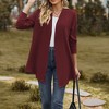 Coolmee Womens Casual Lightweight Cardigans Loose Fall Long Sleeve Open Front Cardigan - 4 of 4