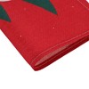 Unique Bargains Christmas Place Mats Linen Red White 13"x17.7" 2 Pcs - 4 of 4