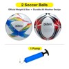 Xcello Sports Soccer Ball Size 4 (2-Pack) Assorted Graphics with Pump - 2 of 4