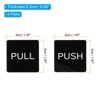Unique Bargains Acrylic Self-Adhesive Decor Home Push Pull Door Sign 3 Pairs - 2 of 4