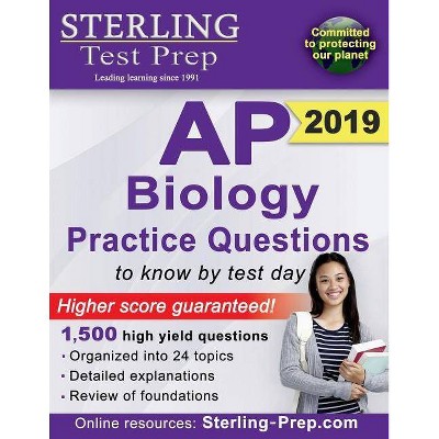 Sterling Test Prep AP Biology Practice Questions - 7th Edition by  Test Prep Sterling (Paperback)