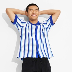 Men's Short Sleeve Knit Button-Down Shirt- Original Use™ - 1 of 3