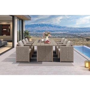 PURPLE LEAF Patio Dining Furniture Set Modern Outdoor Furniture Set Aluminum Dining Table and Chairs - 1 of 4