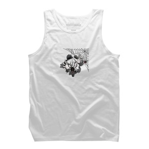 Men's Design By Humans Halloween theme T-shirt.Spider web By bambino Tank Top - 1 of 3
