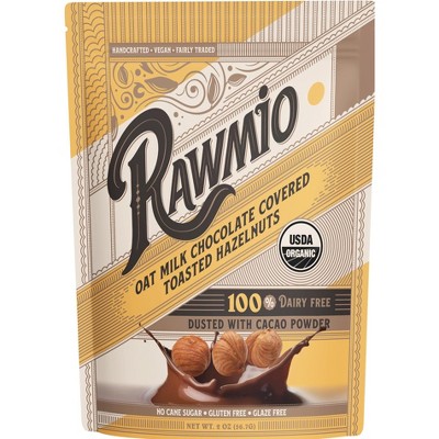 Rawmio Organic Oat Milk Chocolate Covered Toasted Hazelnuts