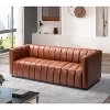 Ulysses 83" Genuine Leather Sofa with Channel-tufted | ARTFUL LIVING DESIGN - 2 of 4
