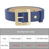 INSPIRE CHIC Women's Golden Square Buckle Fashion Faux Leather Waist Belts 1 Pc - 3 of 4