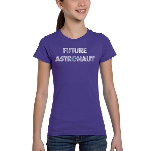 LA Pop Art Future Astronaut - Girl's Word Art T-Shirt - 1 of 4