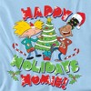 Hey Arnold Happy Holidays Homie! Arnold and Gerald Christmas Adult T-Shirt, Light Blue - 2 of 4