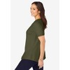 Jessica London Women's Plus Size Stretch Cotton Crisscross Strap Tee - 4 of 4