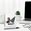 Cat Christmas Decor Sign,Funny Cat What Gifts for Cat Lovers,Rustic Christmas Tree Black Cat Wooden Box Signs - 3 of 4