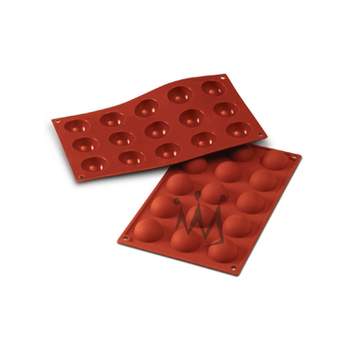 Silikomart kit Tarte Ring Square Silicone Mold,6 Cavities, Each 2.63 X  2.63 X 0.59 High, Plus 6 Heat-resistant Cutting Rings : Target